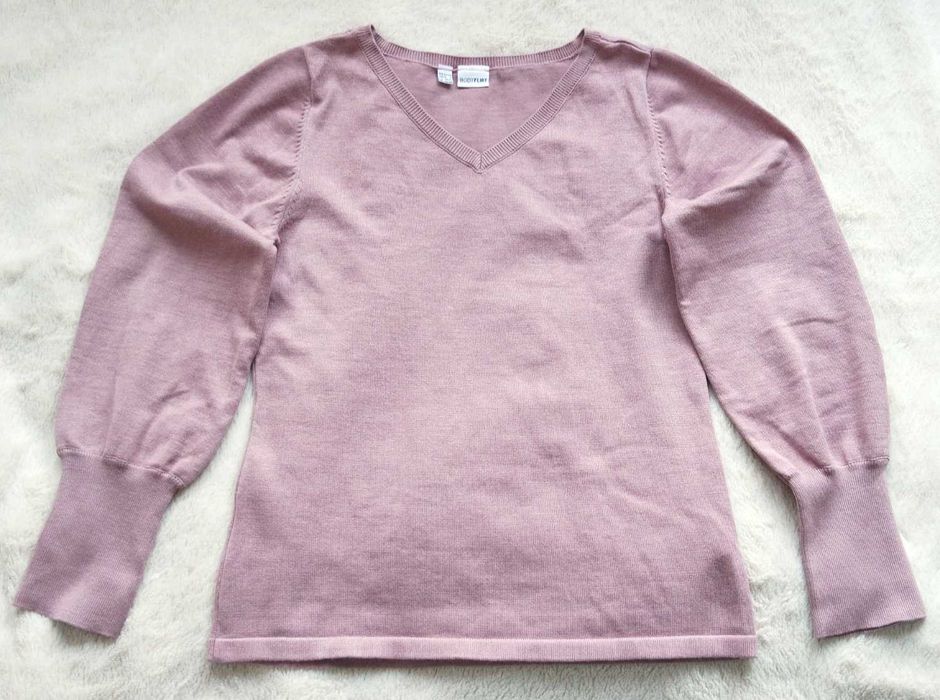 Sweter bodyflirt bonprix blady róż 36/38 S/M dopasowany