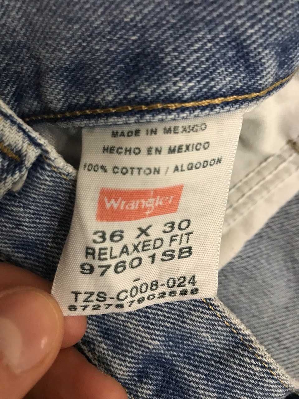 Мужские джинсы штаны Vintage Wrangler Size 36/30 оригинал