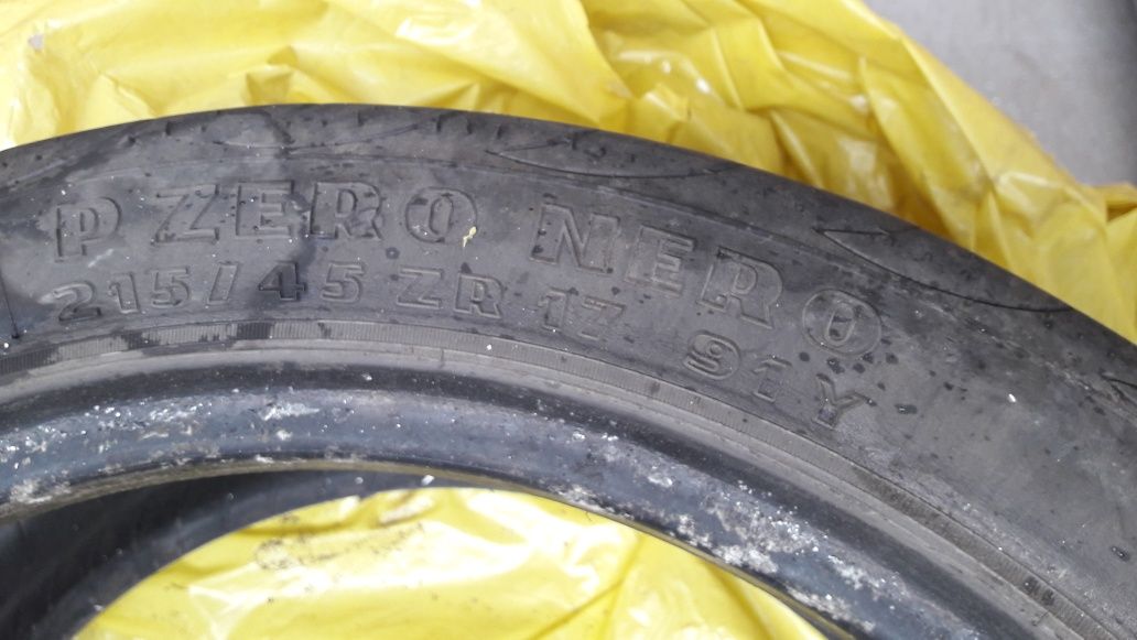 4 opony letnie 215/45R17 Pirelli CENA ZA KOMPLET