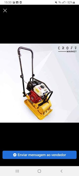 Placa vibratória compactadora a gasolina 75Kg