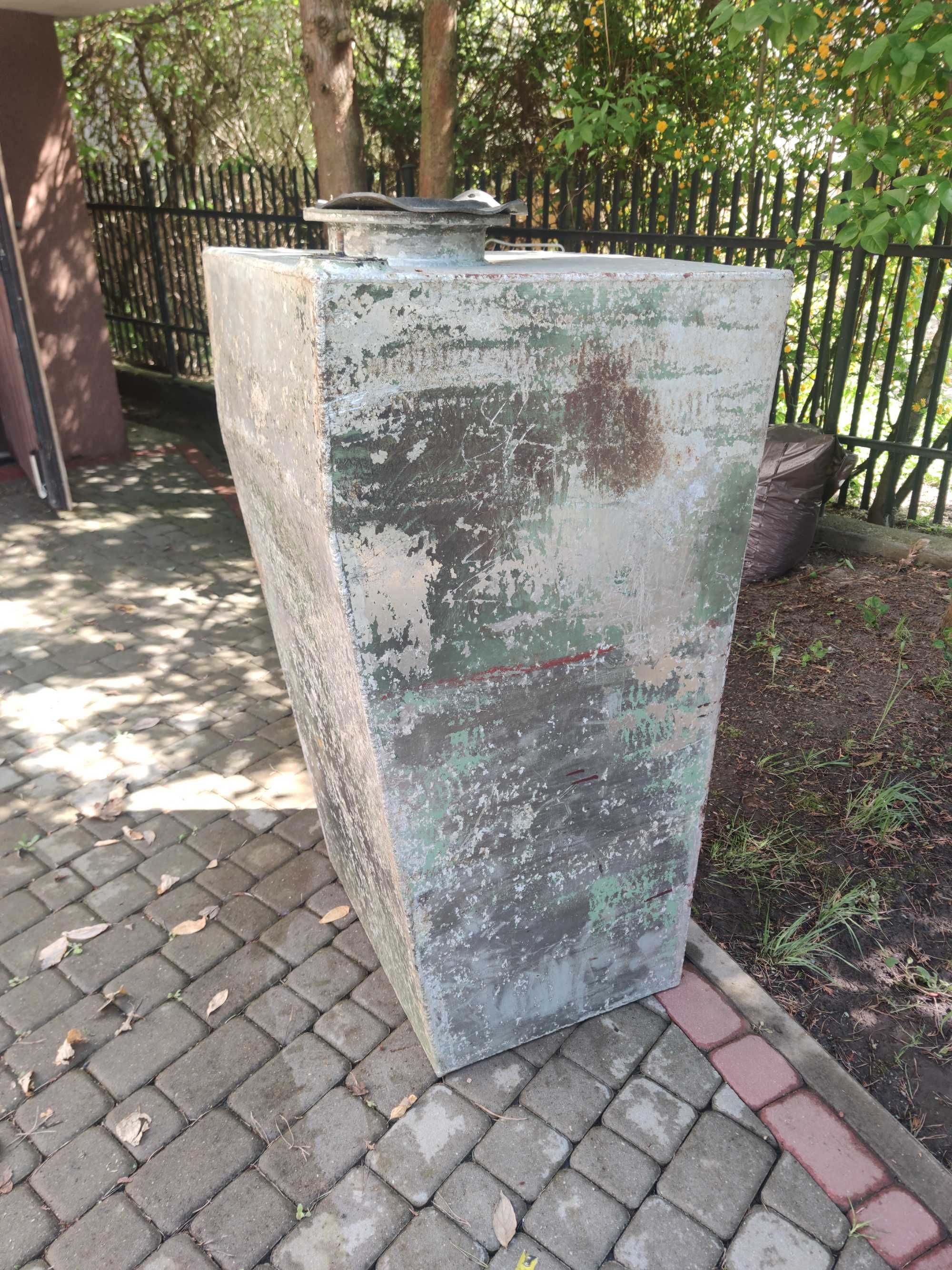 Zbiornik aluminiowy na paliwo, deszczówkę - ok 420 Litrów (120/59/58)