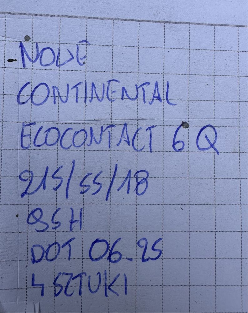 4X NOWE Continental EcoContact 6Q 215/55 R18