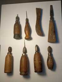 Stare narzędzia szewskie rymarskie kaletnicze