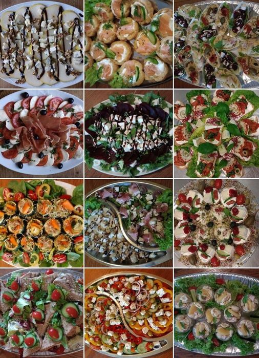 Catering okolicznościowy . Przekąski bankietowe