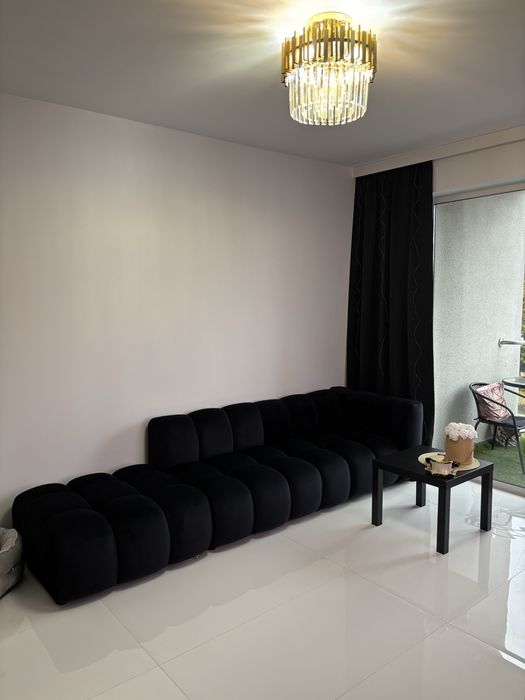 Sofa modułowa czarna