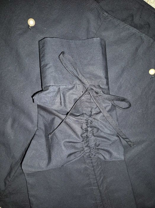 Оригінальна чорна блуза з намистинами