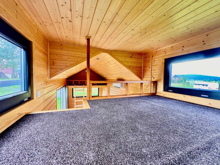Domek mobilny 255x720 powystawowy , z homologacją od ręki