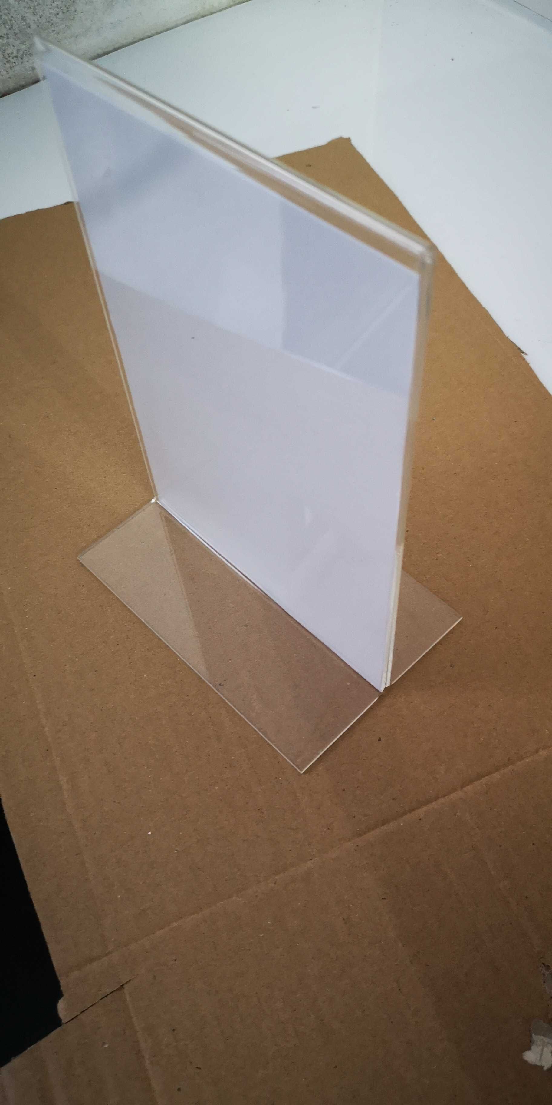 Suporte em Acrilico Formato A5 - 20X15CMS para colocar publicidade