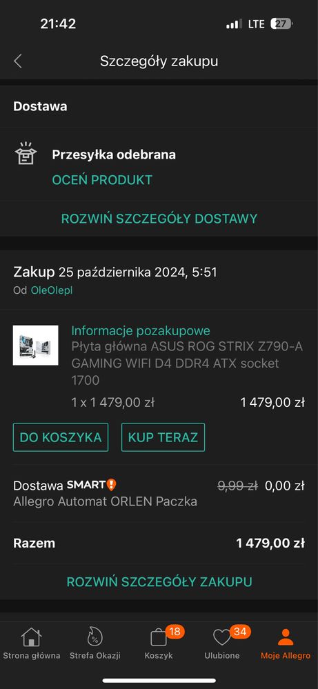 Rog Strix Z790-A Gaming Wifi D4