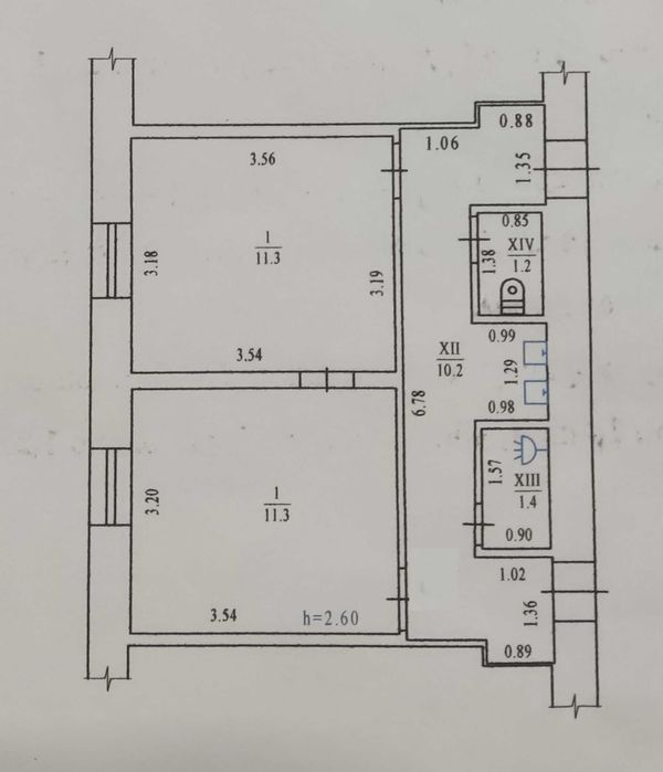 Секція з Ремонтом! 2 Кімнати. Алмазний. вул. Київське Шосе. Гуртожиток
