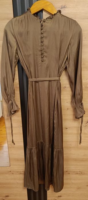 Сукня з атласного тканого полотна