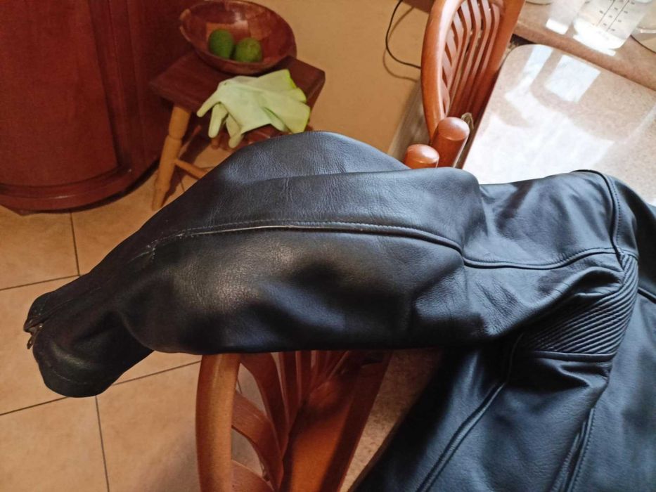 Kurtka motocyklowa męska skórzana XL