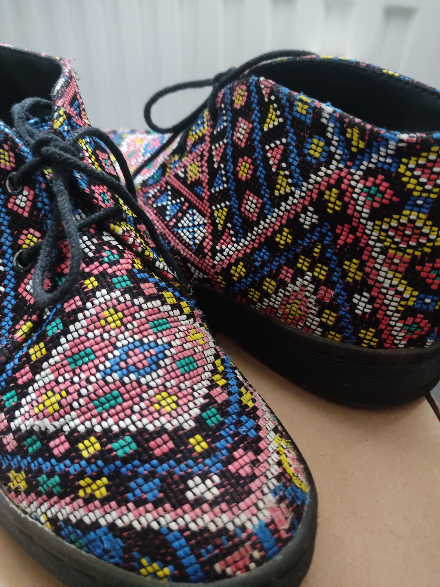 Dr. Martens 1461 Daytona r 37, Aztecki wzór, folk, etno, boho, vintage