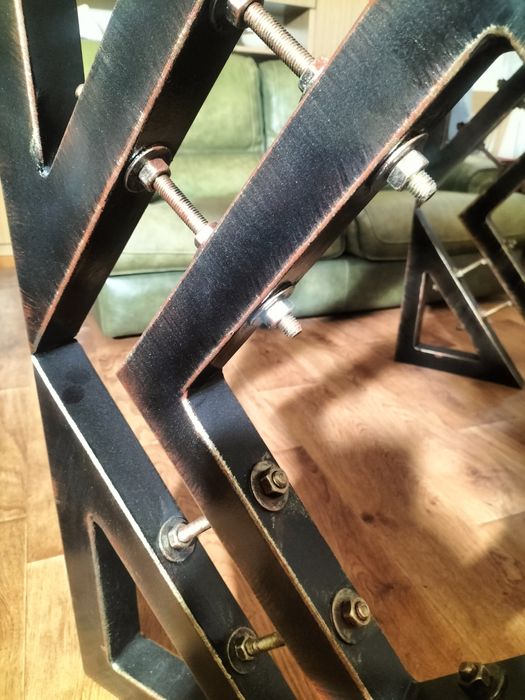 Stół Loft metal drewno