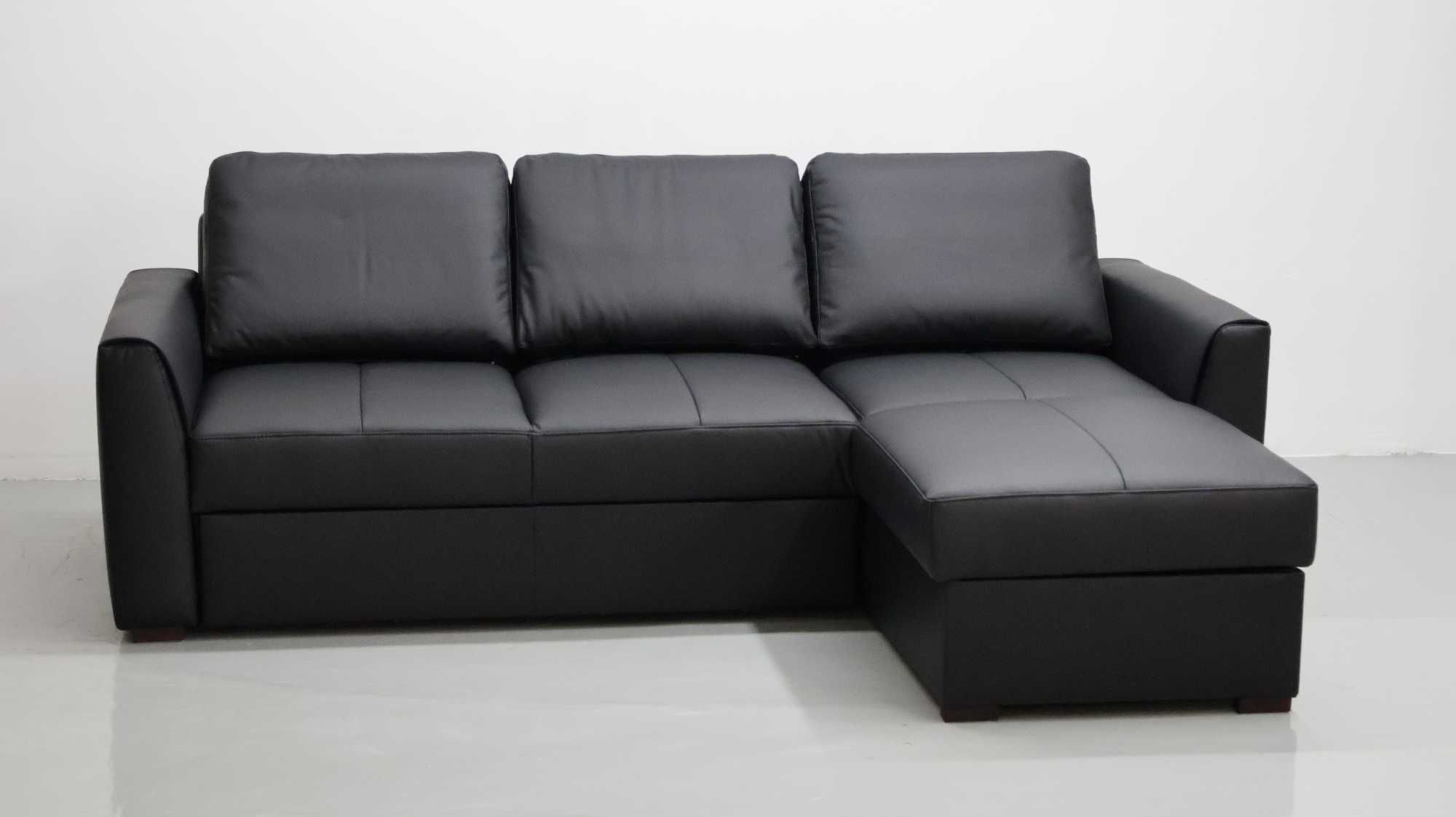 LZW skóra naturalna narożnik funkcja spania pojemnik 6605 sofa  rogówk