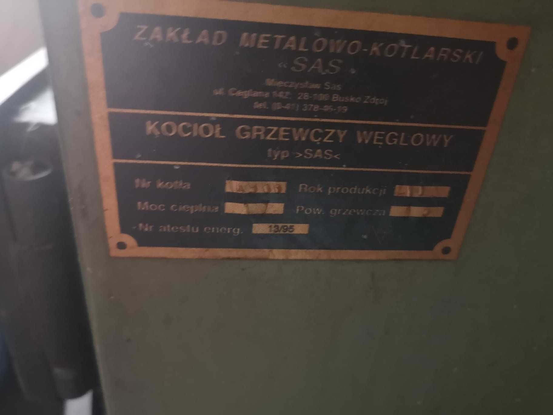 Piec węglowy CO SAS