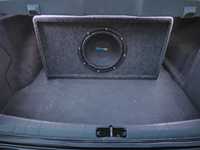 Zestaw Car Audio - Subwoofer, skrzynia basowa, wzmacniacz, kondensator