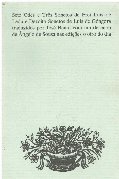 11352 Sete odes e três sonetos / de Frei Luis de Léon.