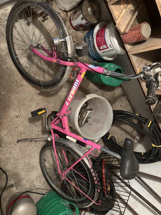 Składak Jubilat 2 różowy rower PRL