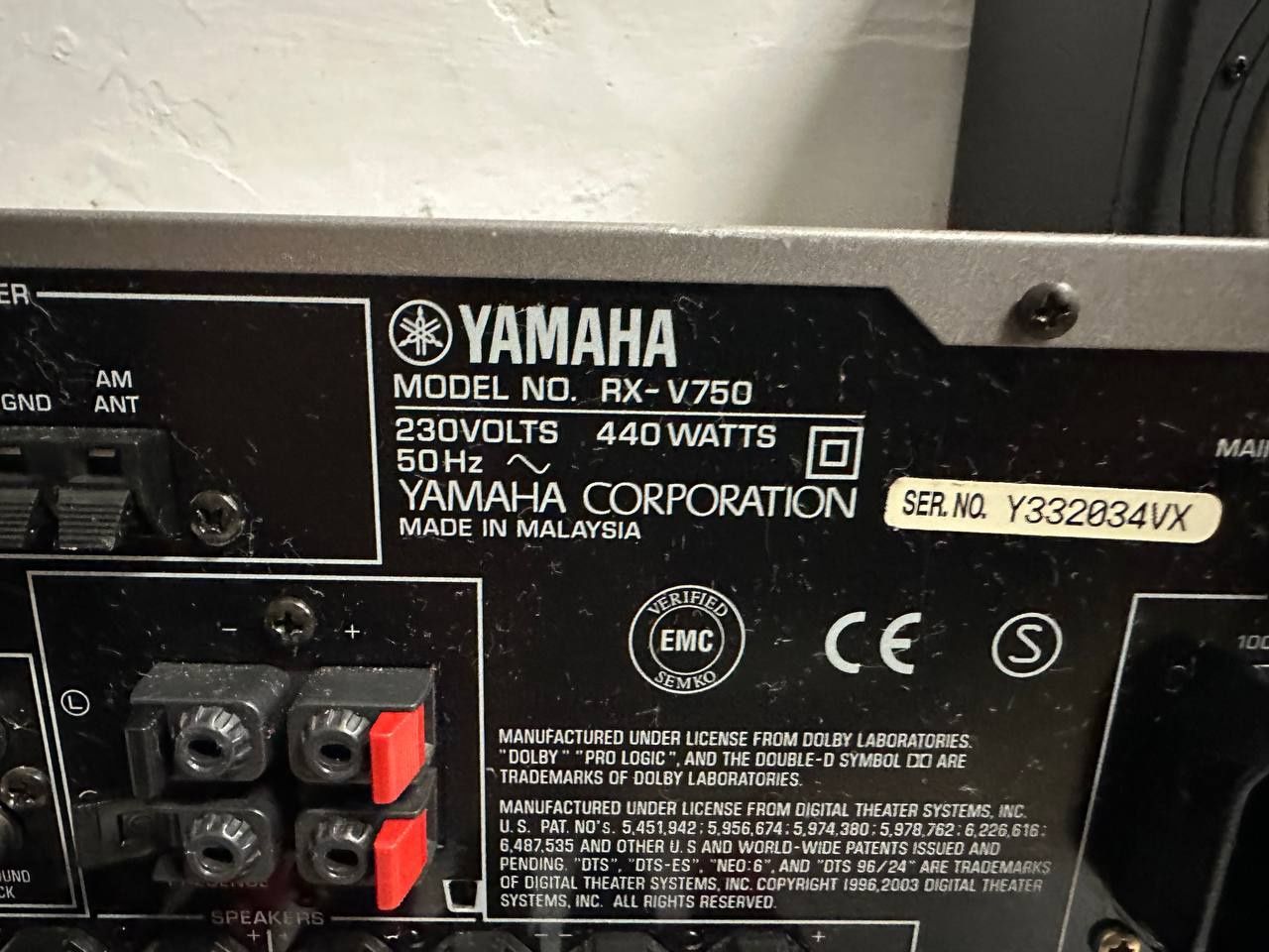 7.1 Amplituner Yamaha rx v 750, 7*130 Watt.