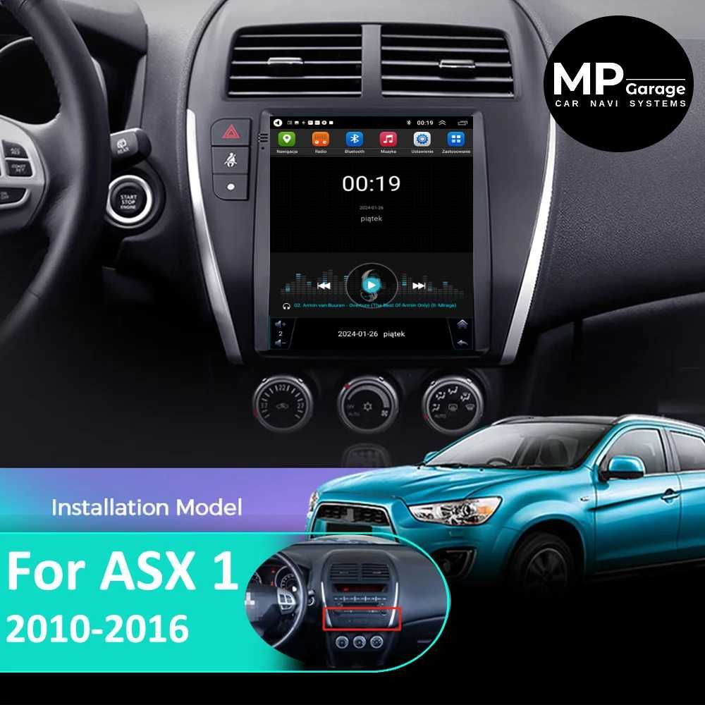 Radio Mitsubishi ASX Android_13 CarPlay/AA TESLA Montaż