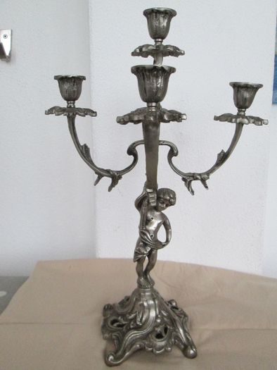 Candelabro antigo para 5 velas