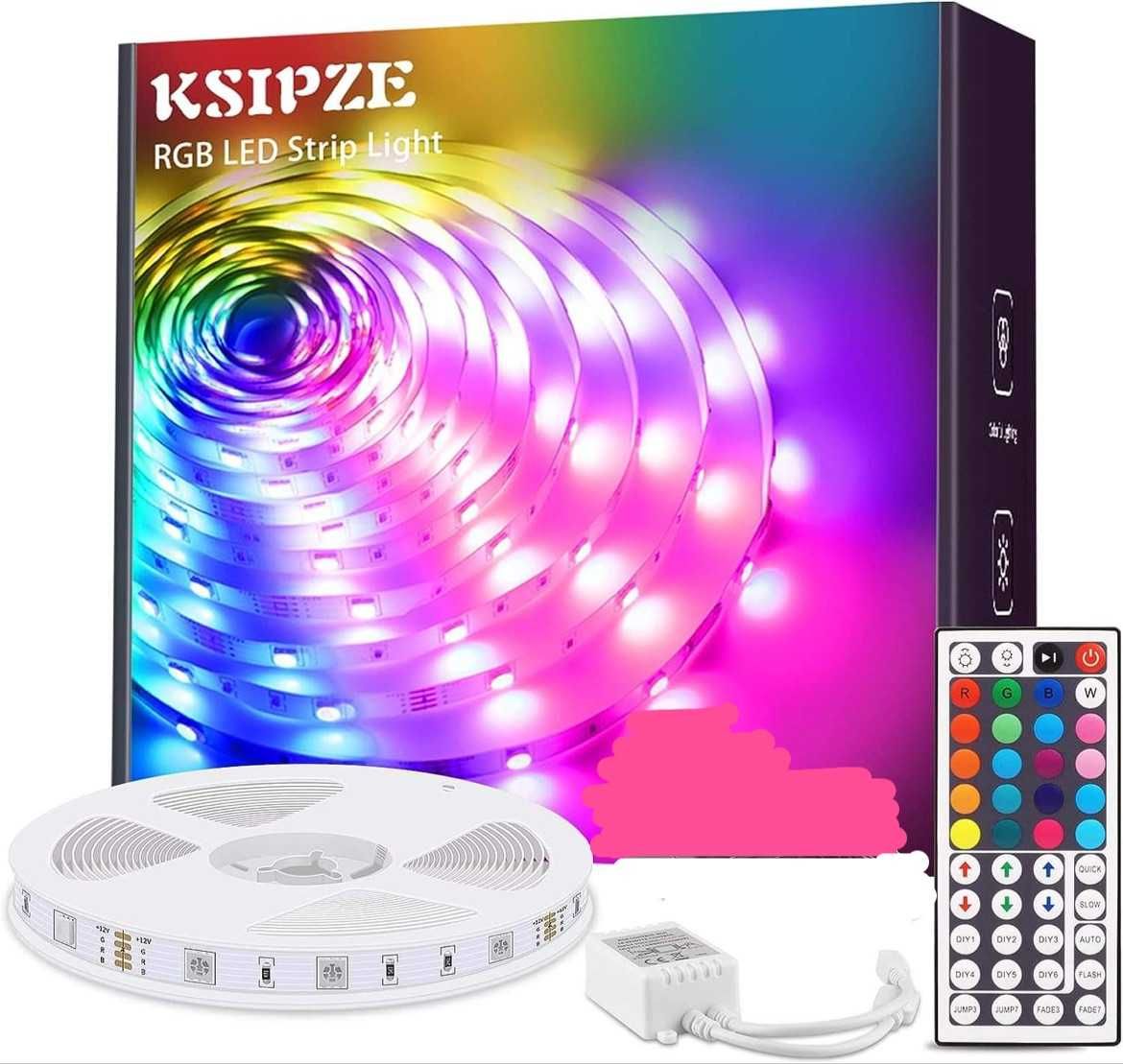 Taśma LED Ksipze 5m z Pilotem RGB