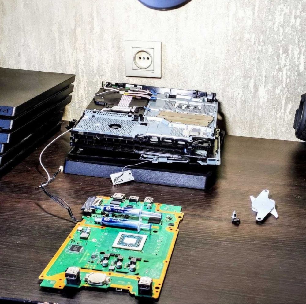Чистка и Замена Термопасты Ps4 Playstation пс приставки Xbox