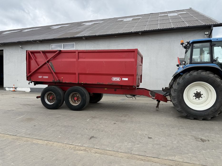 Przyczepa INTHO 12 VBT tandem wywrot podwyższony