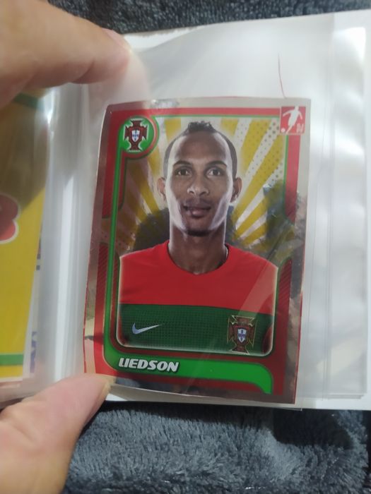 Liedson Portugal de ouro cromo recuperado panini foil