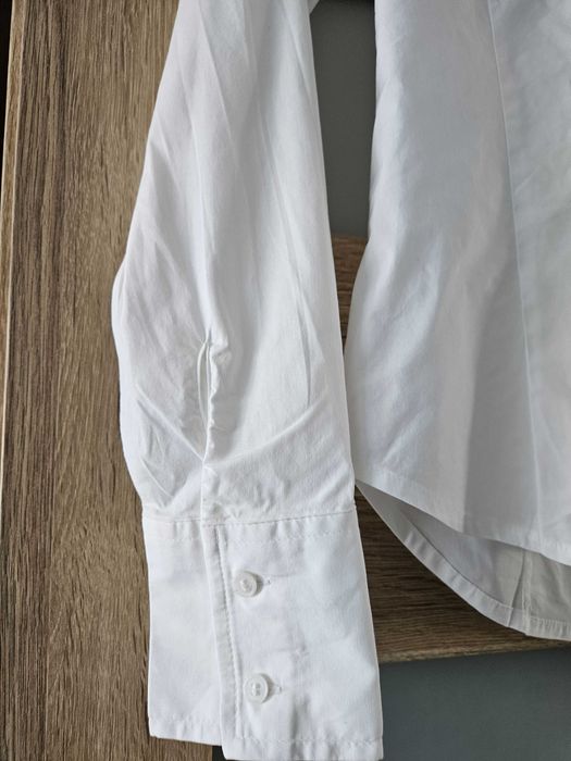 H&M elegancka biała koszula z długim rękawem r.158cm j.nowa