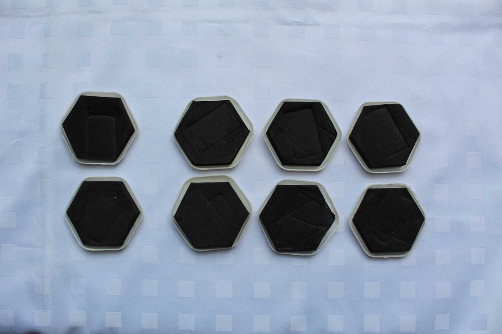 Filcowe Podkładki Do Mebli 75 mm Sześciokątne 8 szt