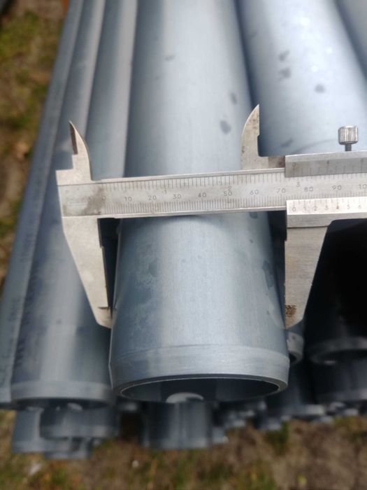 Wyprzedaż PCV Rura ciśnieniowa PVC-U, 75mm i inne srednice 6 bar