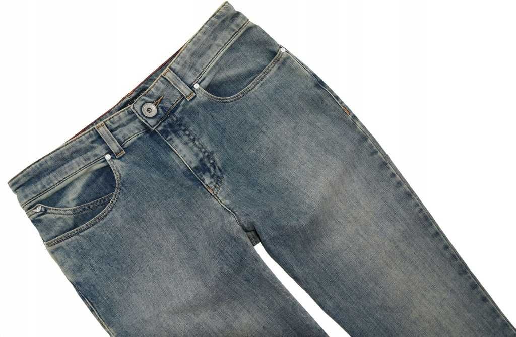 ARMANI JEANS spodnie damskie jeansy niebieskie 30