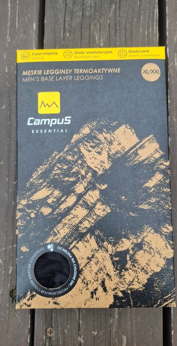 Campus legginsy meskie termoaktywne sportowe bieganie silownia