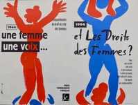 Cartaz - François Miehe 1994 Direitos das Mulheres