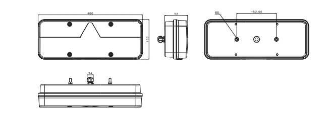 LAMPA LED FRISTOM FT-500 NACZEPA do naczepy przyczepy zespolona