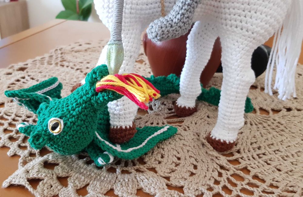 São Jorge Amigurumi