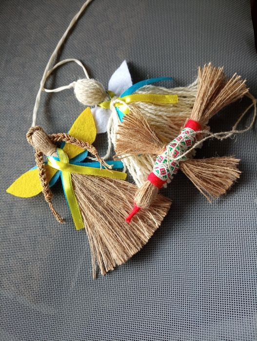 Український сувенір лялька мотанка, лялька ангел охоронець, лелека, ля