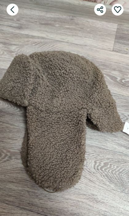 Шапка-вушанка,тедді