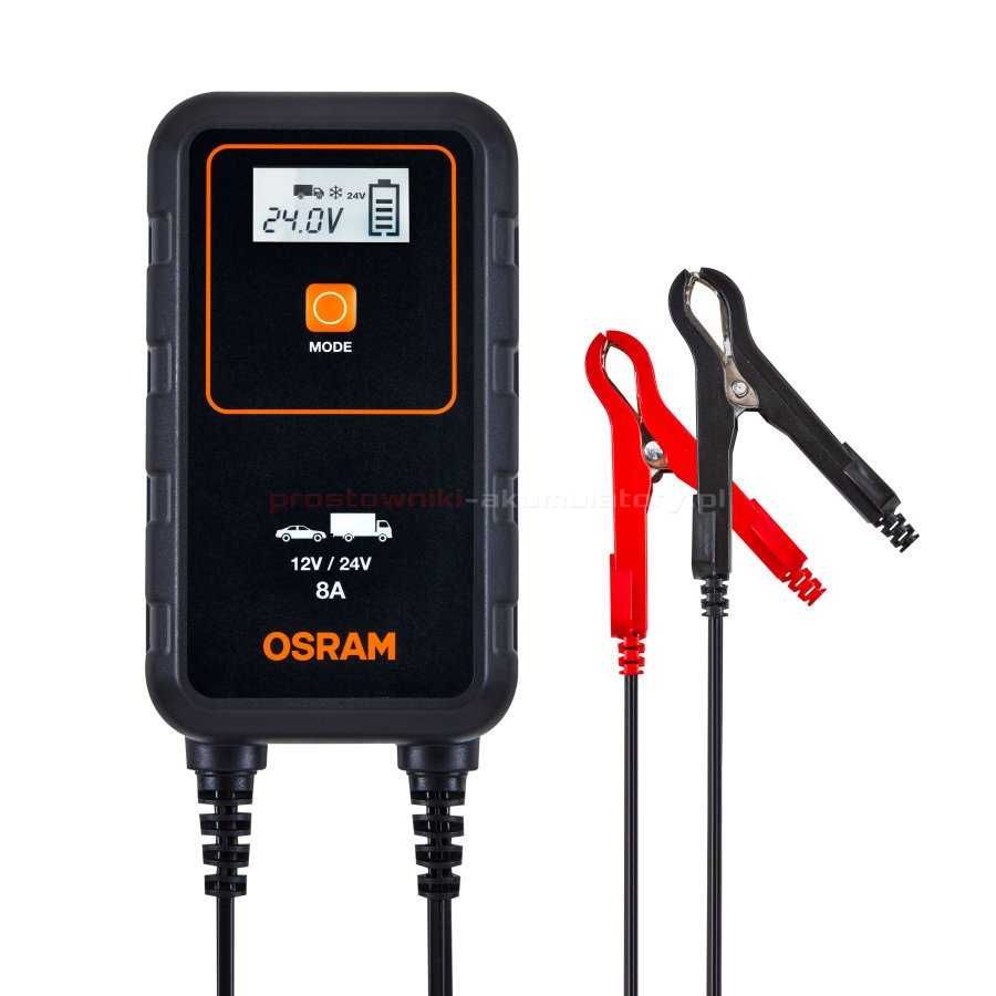 Inteligentny Prostownik Ładowarka OSRAM BATTERY CHARGE 8A 12/24V