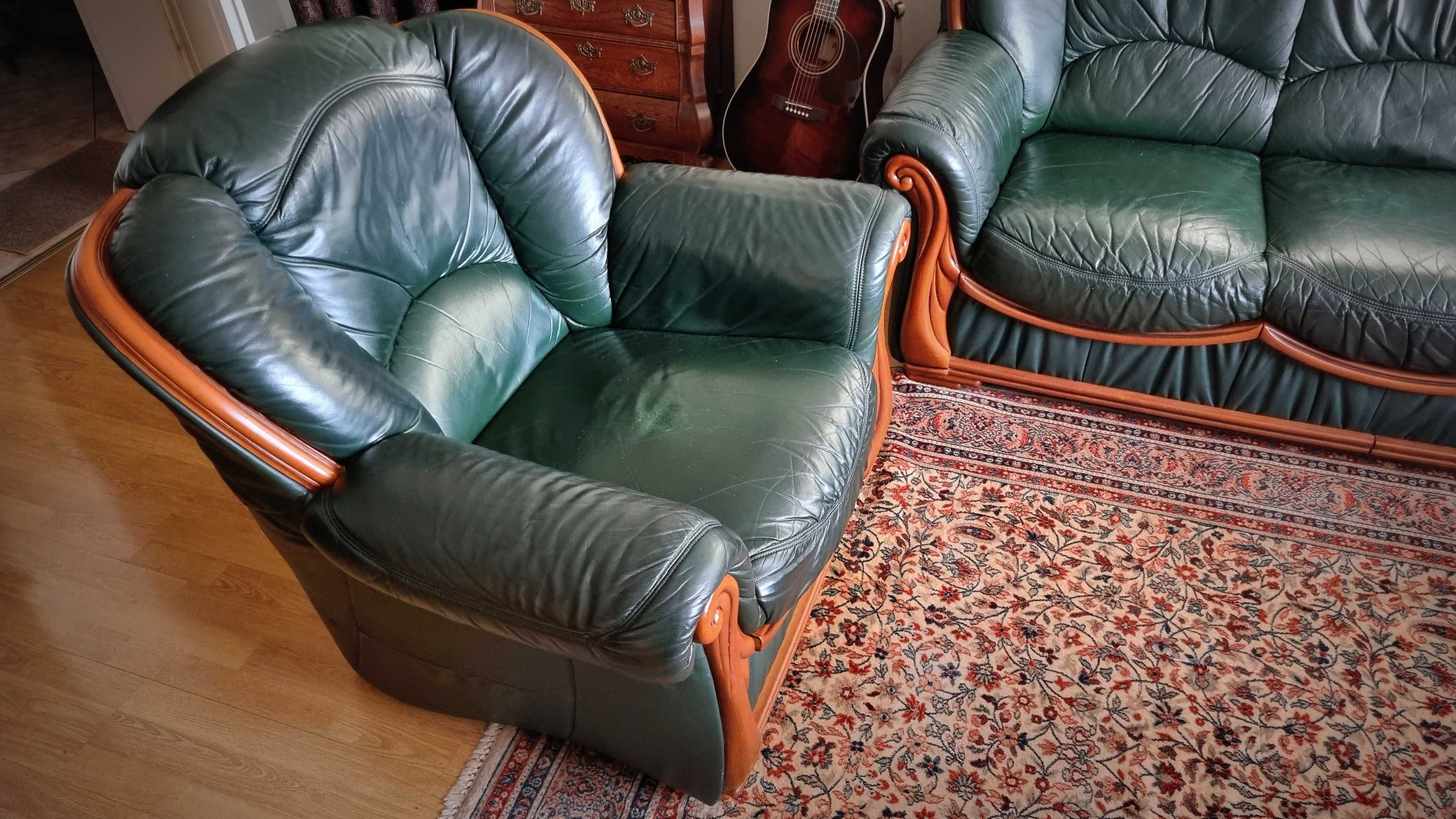 Sprzedam wypoczynek skórzany 3+2+1