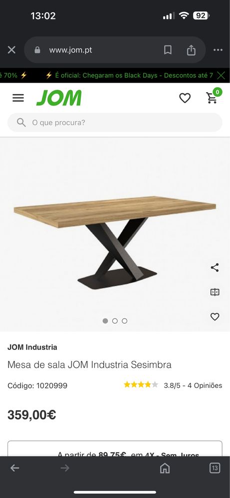 Mesa de sala de jantar