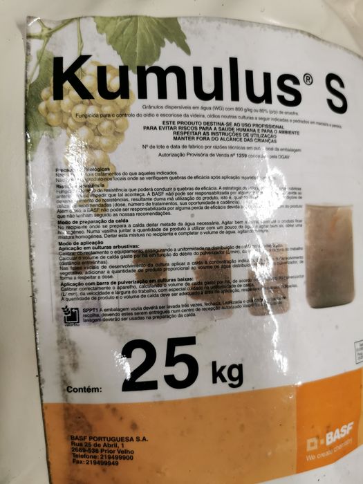 Inseticida Para vinhas 25kg