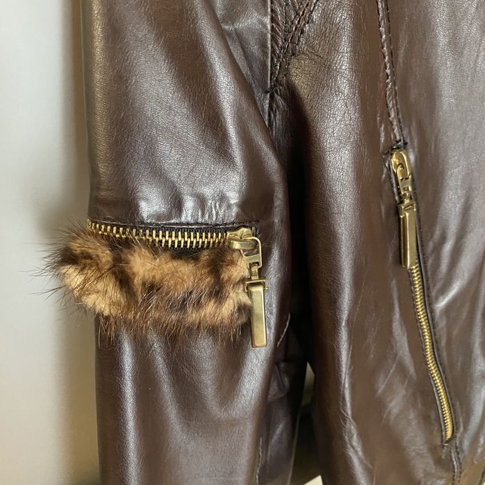 Куртка кожаная весенняя натуральная с мехом