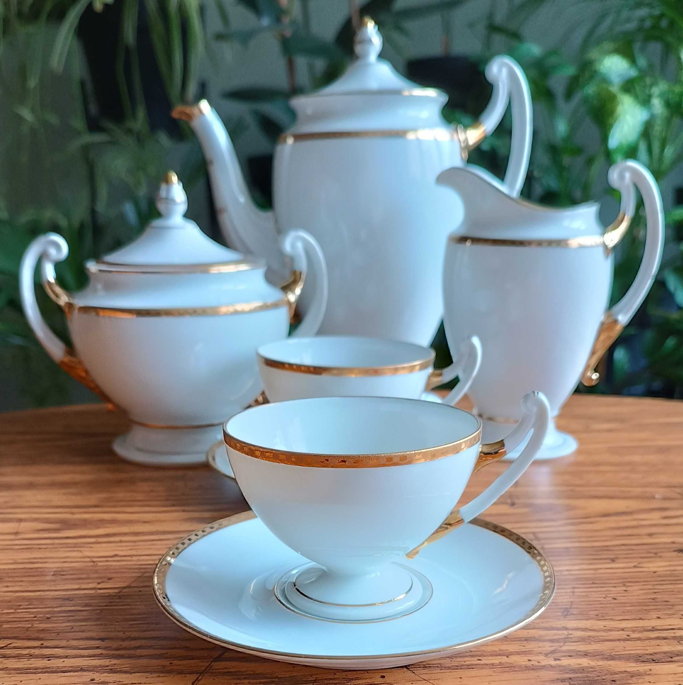 Porcelanowy zestaw dla dwojga- J. Schneider & Co, Bohemia.