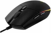 Logitech G102 Czarna Mysz Przewodowa, Gamingowa Optyczna 8000dpi Light