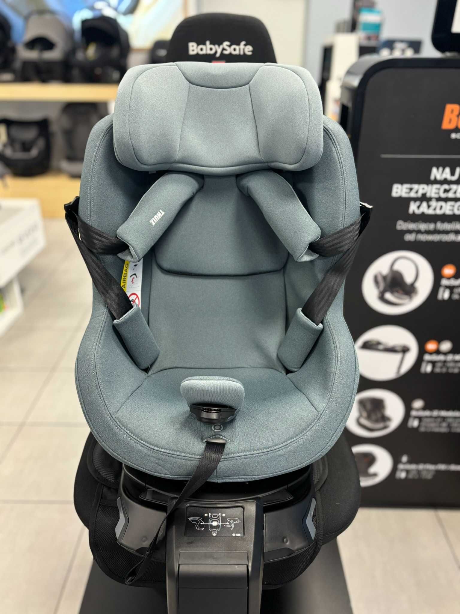 THULE Elm + baza obrotowa Alfi / fotelik obrotowy 40-105 cm