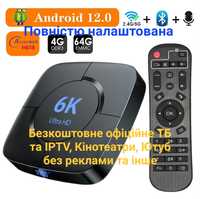Smart TV 6K 4/64 ГБ Android 12 Смарт ТВ