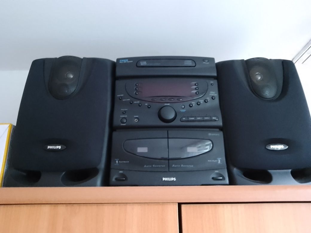 Wieża hi-fi Philips (z pilotem)